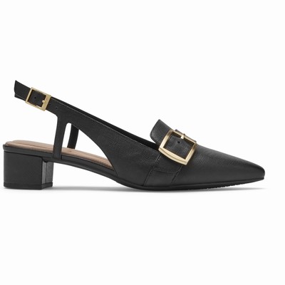 Rockport Total Motion Gracie Buckle Heels Damen Schwarz JRT-549372